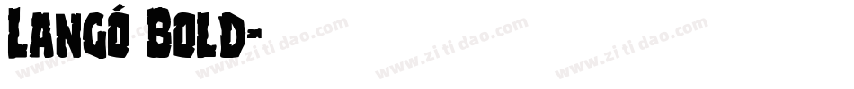 Langó Bold字体转换